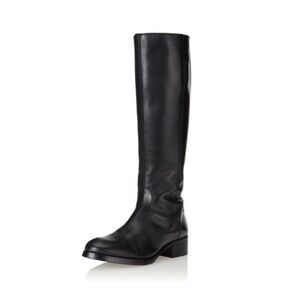 Donald J. Planer Black Leather Bixbi Riding Boots•NEW